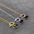 [Elowen jewels ]CHAINE VERSO HALSKETTE AUS SCHWARZER KERAMIK