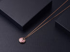 [Elowen jewels ]AMULETTE ROSE GOLD PINK MOP NECKLACE