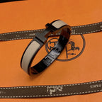 [Elowen jewels ]H BRACELET 12MM BLACK BEIGE CERAMIC