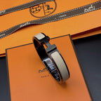 [Elowen jewels ]H BRACELET 12MM BLACK BEIGE CERAMIC