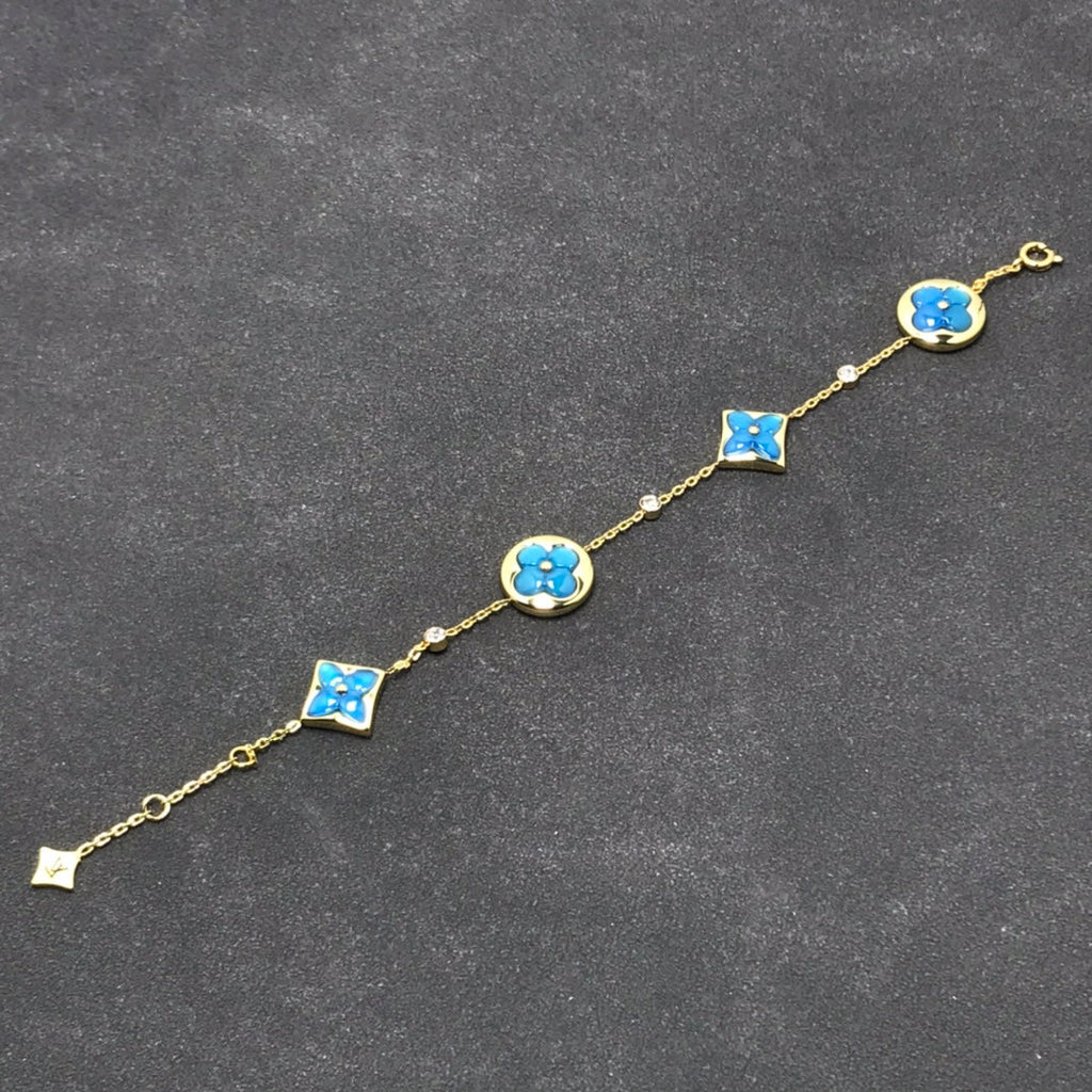 [Elowen jewels ]STAR AND SUN TURQUOISE 4 MOTIFS 3 DIAMONDS