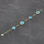 [Elowen jewels ]STAR AND SUN TURQUOISE 4 MOTIFS 3 DIAMONDS
