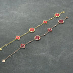 [Elowen jewels ]STERN- UND SONNEN-KARNEOL 4 MOTIVE 3 DIAMANTEN