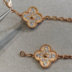 [Elowen jewels ] CLOVER 5 MOTIF FULL DIAMOND BRACELET COLLECTION