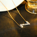 [Elowen jewels ]VOLT SILVER DIAMOND PEDANT NECKLACE