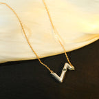 [Elowen jewels ]VOLT SILVER DIAMOND PEDANT NECKLACE