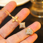 {
  "Elowen jewels ": "Elowen jewels スター＆サン ダイヤモンド ピンクゴールドネックレス"
}