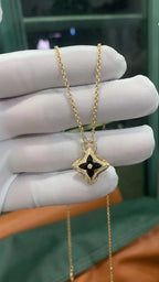 [Elowen jewels ]STAR PEDANT PINK GOLD DIAMOND NECKLACE