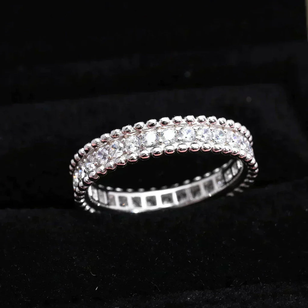 [Elowen jewels ]PERLEE DIAMANT-SILBERRING