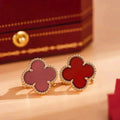 [Elowen jewels ]CLOVER MEDIUM 1 MOTIFS CARNELIAN  EARRINGS