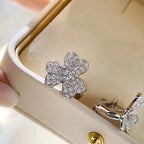 [Elowen jewels ]CLOVER COSMOS DIAMANT-OHRRINGE SILBER