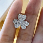 [Elowen jewels ]CLOVER COSMOS DIAMANT-OHRRINGE SILBER
