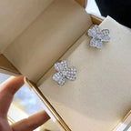 [Elowen jewels ]CLOVER COSMOS DIAMANT-OHRRINGE SILBER