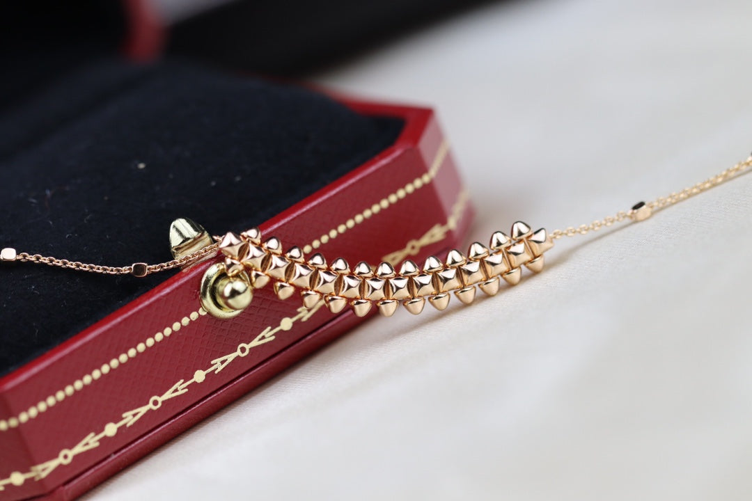 [Elowen jewels ]クラッシュピンクゴールドネックレス