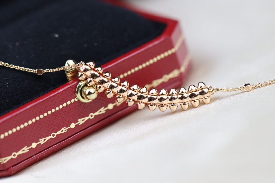 [Elowen jewels ]クラッシュピンクゴールドネックレス