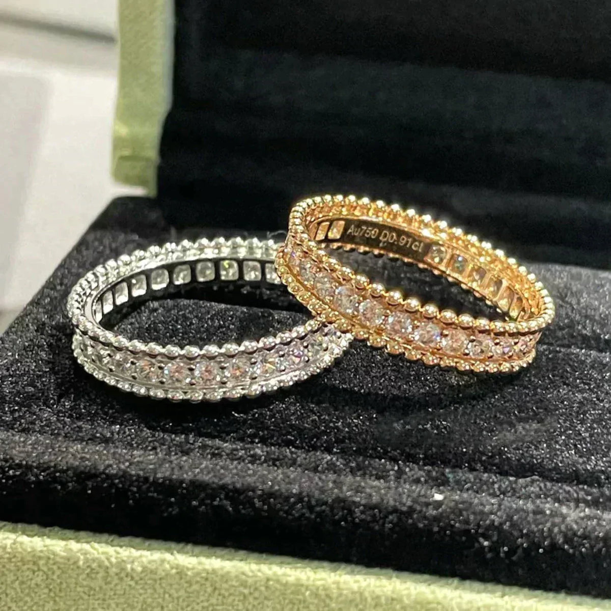 [Elowen jewels ]ペルレ ダイヤモンド ローズゴールド リング