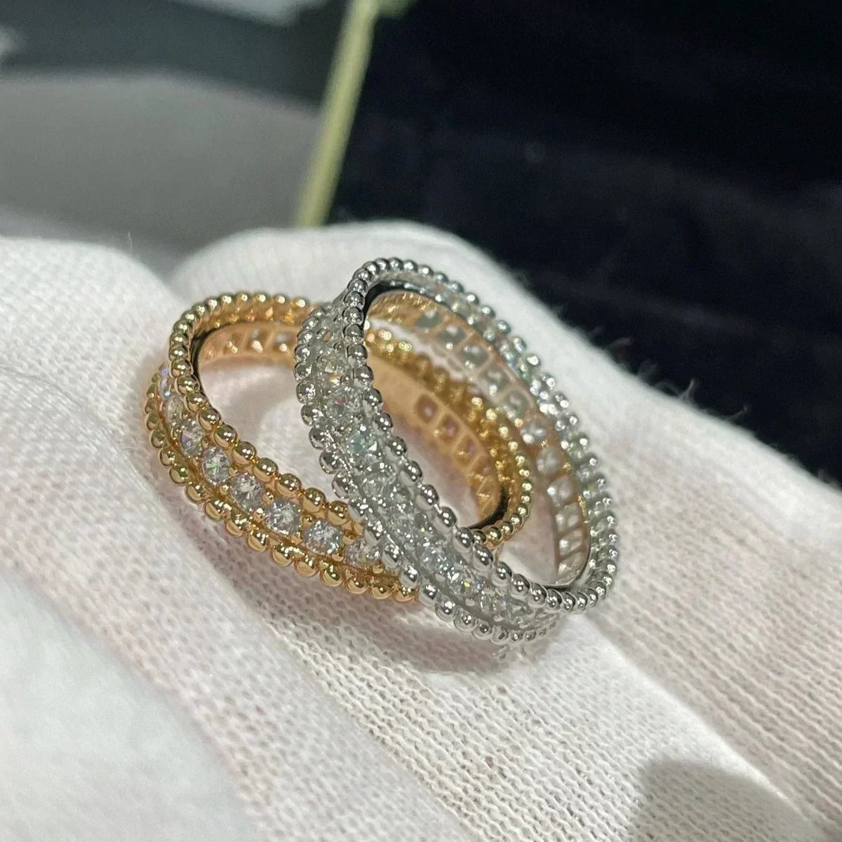 [Elowen jewels ]ペルレ ダイヤモンド ローズゴールド リング