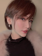 [Elowen jewels ]DOUBLE STAR PINK GOLD MOP DROP EARRINGS