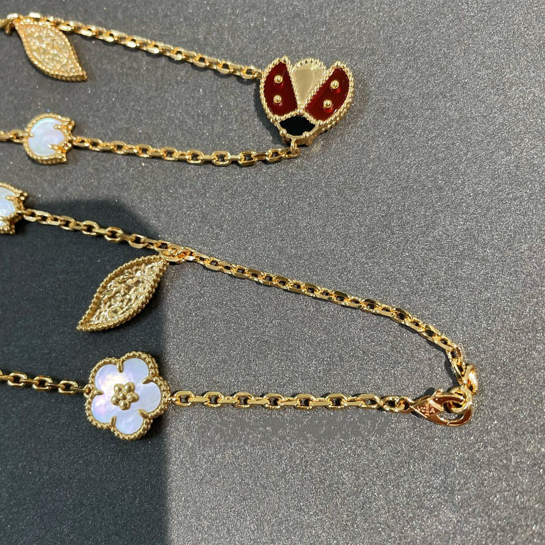 [Elowen jewels] LUCKY SPRING HALSKETTE MIT 15 MOTIVEN IN GOLD