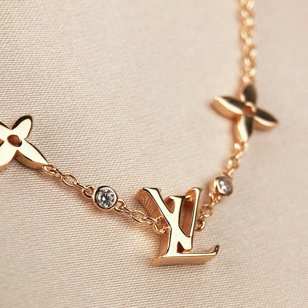[Elowen jewels ]STAR AND SUN 7 MOTIFS GOLD BRACELET