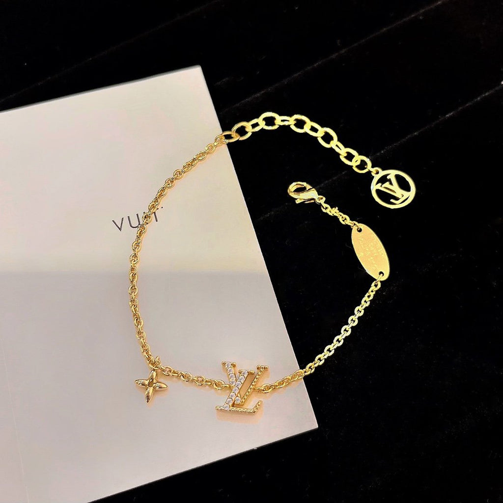 [Elowen jewels ]LOGO STAR MOTIF GOLD BRACELET
