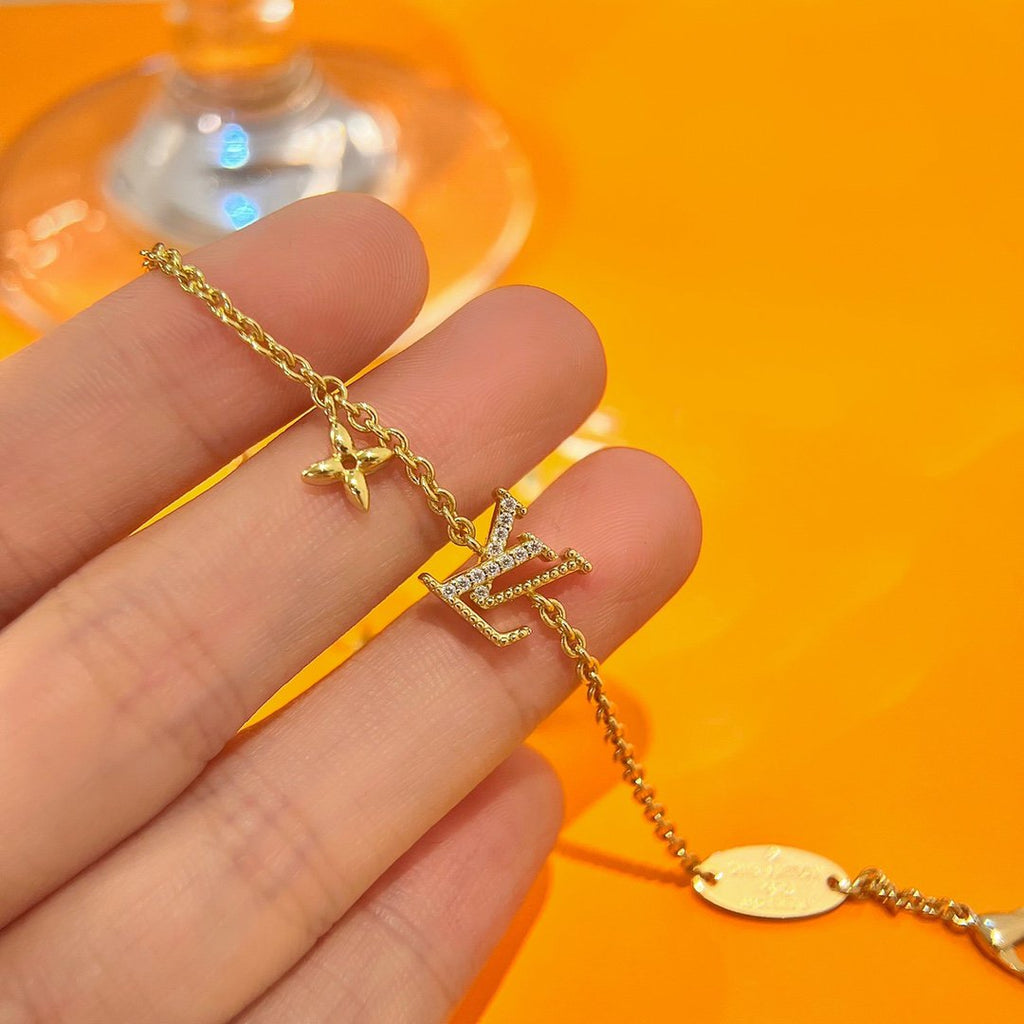 [Elowen jewels ]LOGO STAR MOTIF GOLD BRACELET