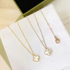 [Elowen jewels ]CLOVER MINI 9.5MM WHITE MOTHER-OF-PEARL NECKLACE