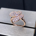 [Elowen jewels ]BUTTERFLY PINK GOLD DIAMOND RING