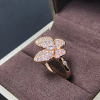 [Elowen jewels ]BUTTERFLY PINK GOLD DIAMOND RING