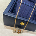 [Elowen jewels ]STAR BLOSSOM NECKLACE PINK GOLD DIAMONDS