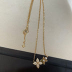 [Elowen jewels ]STAR BLOSSOM NECKLACE PINK GOLD DIAMONDS