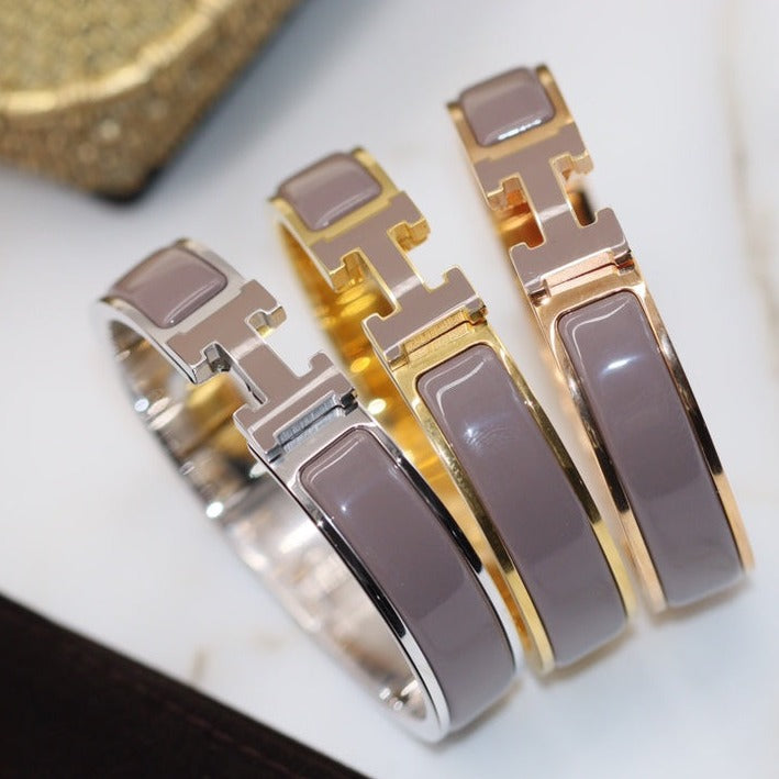 [Elowen jewels ]H BRACELET 12MM BROWN