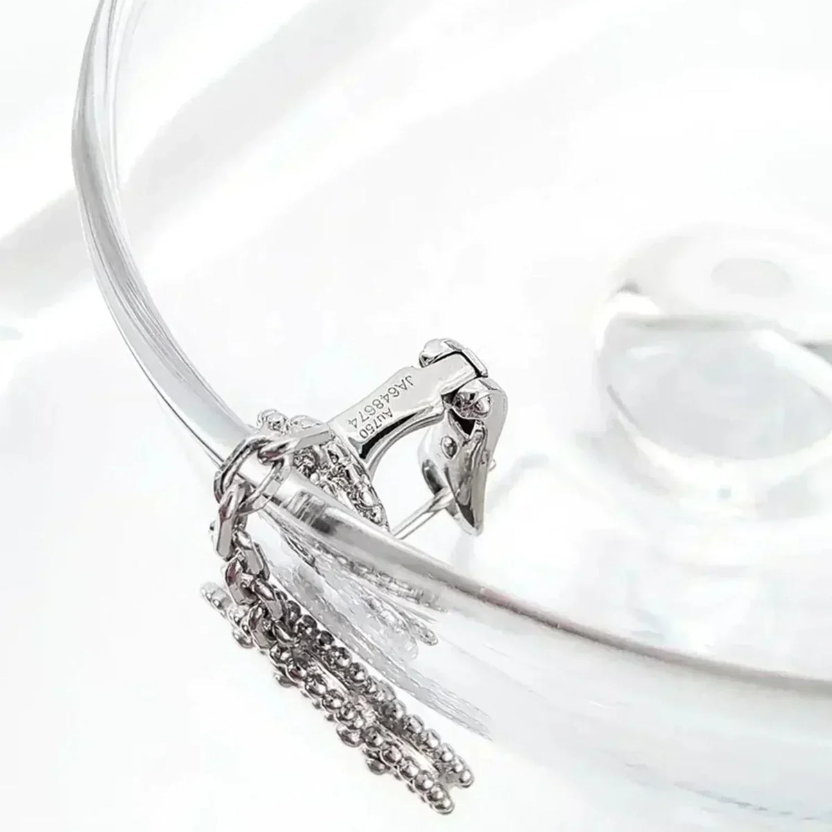 [Elowen jewels ]CLOVER 2 MOTIVE DIAMANT ONYX OHRRINGE SILBER