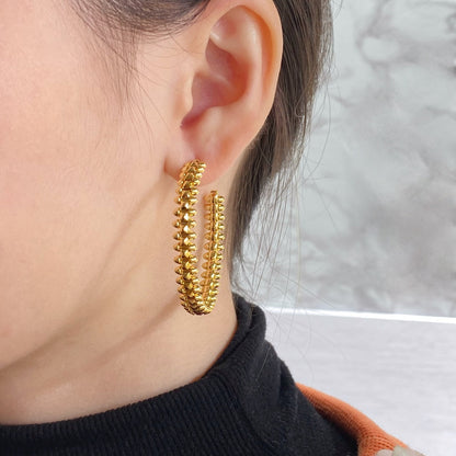 [Elowen Jewels]CLASH LARGE HOOP EARRINGS