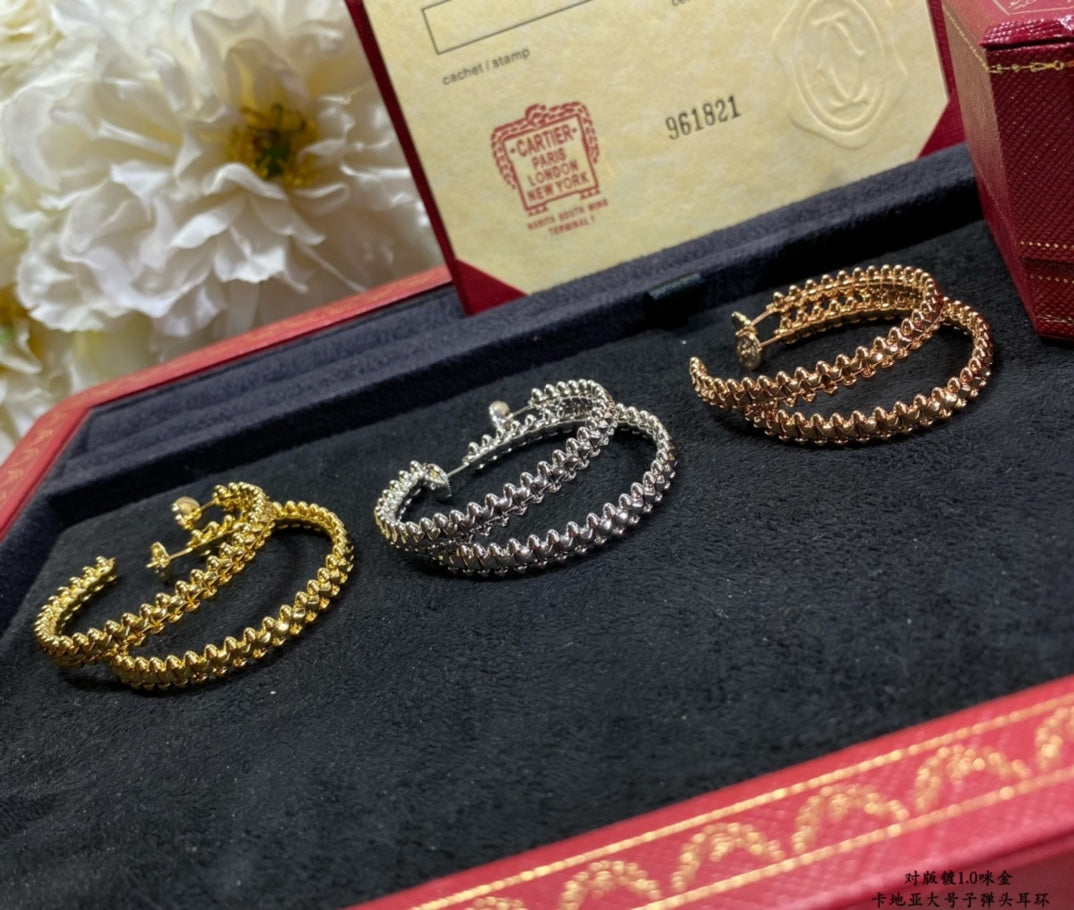 [Elowen jewels ]CLASH LARGE HOOP EARRINGS