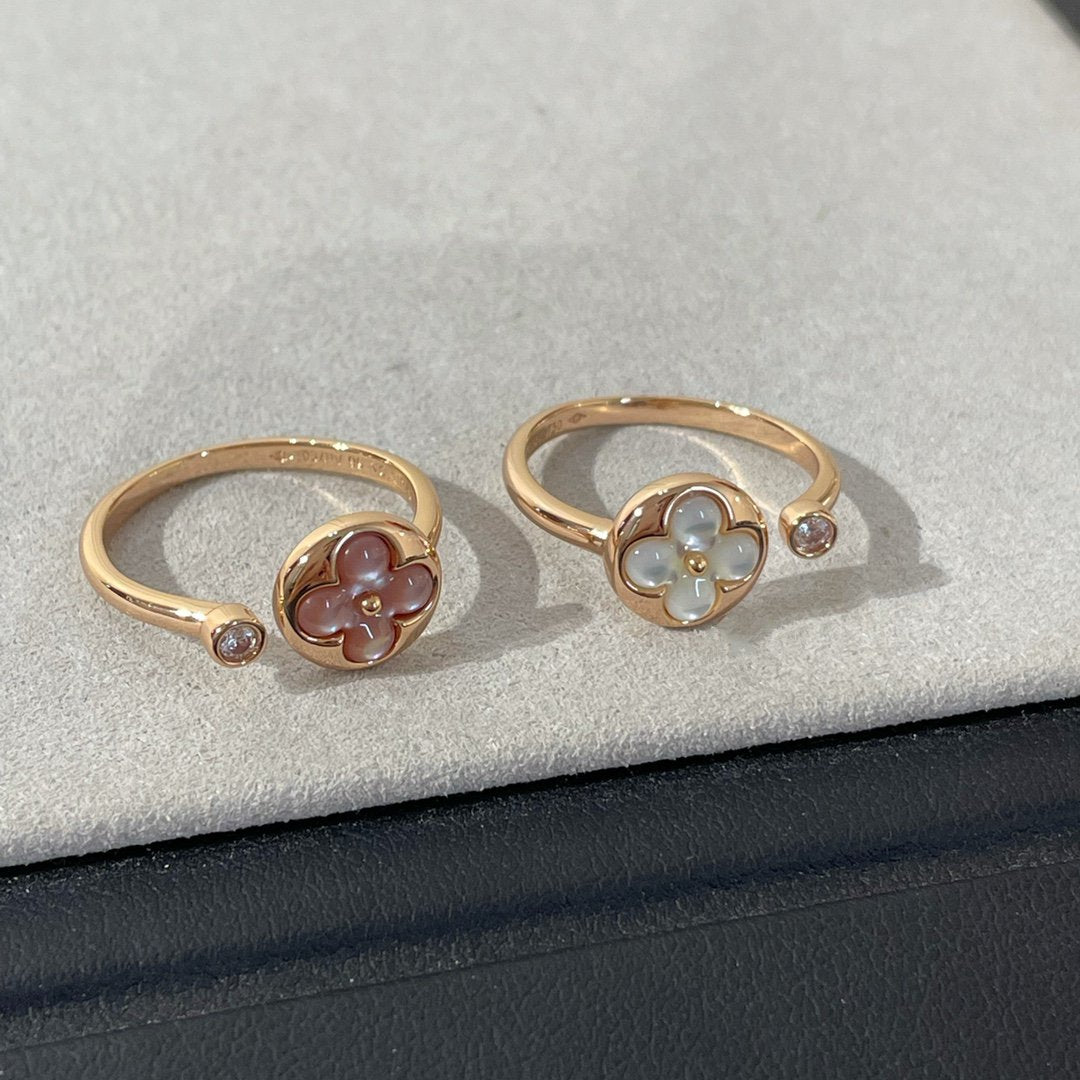 [Elowen jewels ]SUN 1 DIAMOND PINK MOP RING