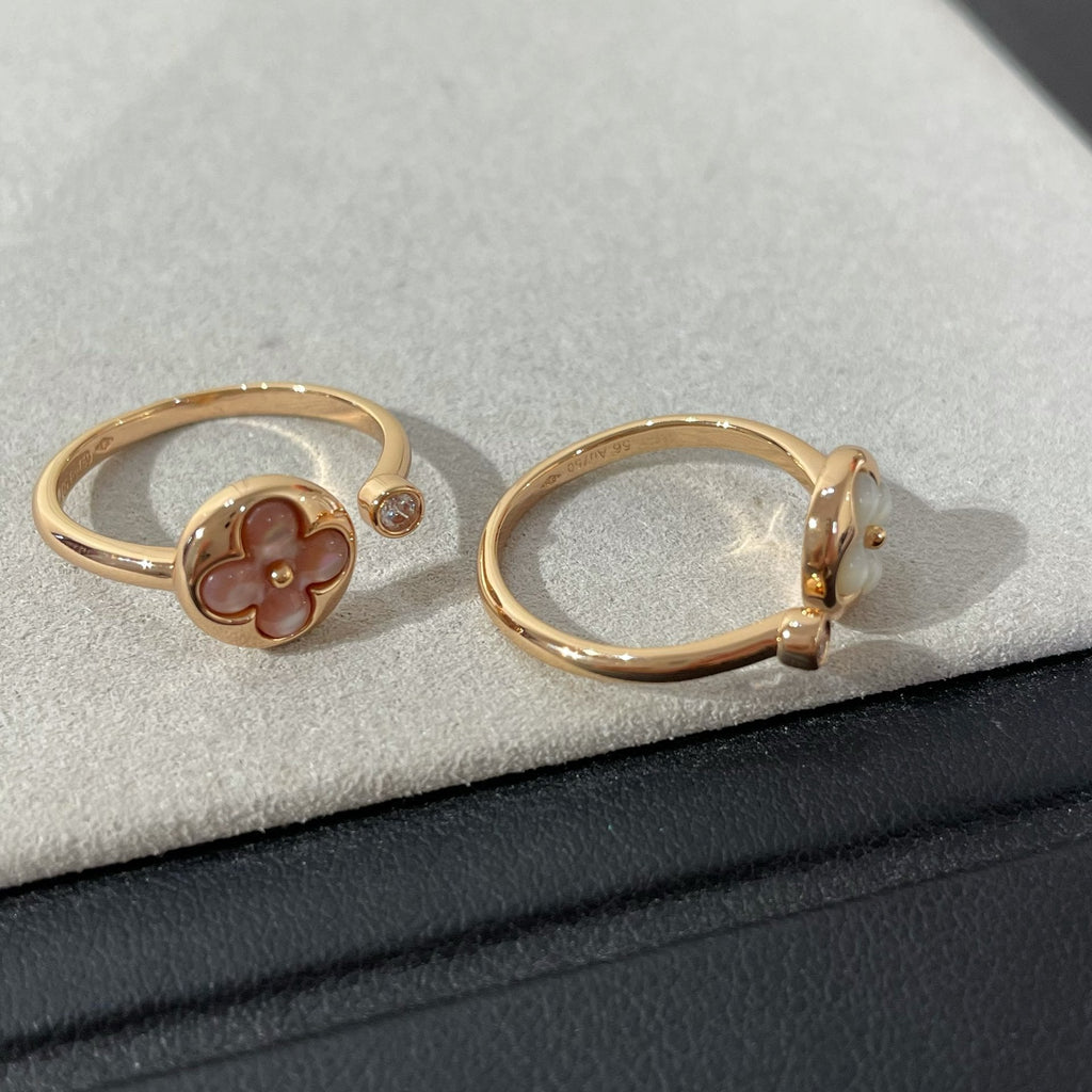 [Elowen jewels ]SUN 1 DIAMOND PINK MOP RING