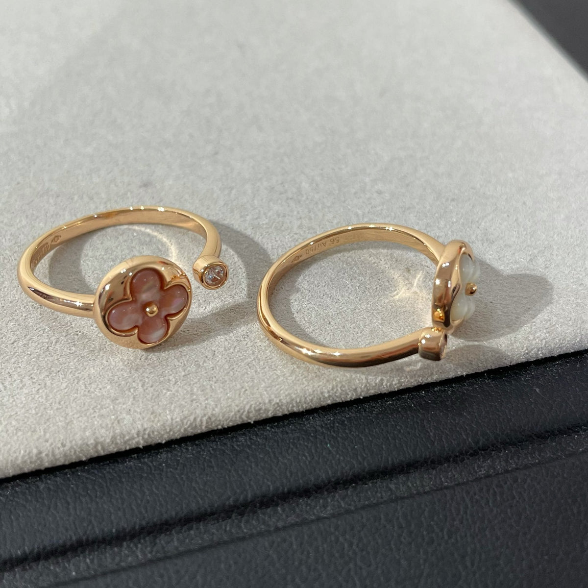 [Elowen jewels ]SUN 1 DIAMOND PINK MOP RING
