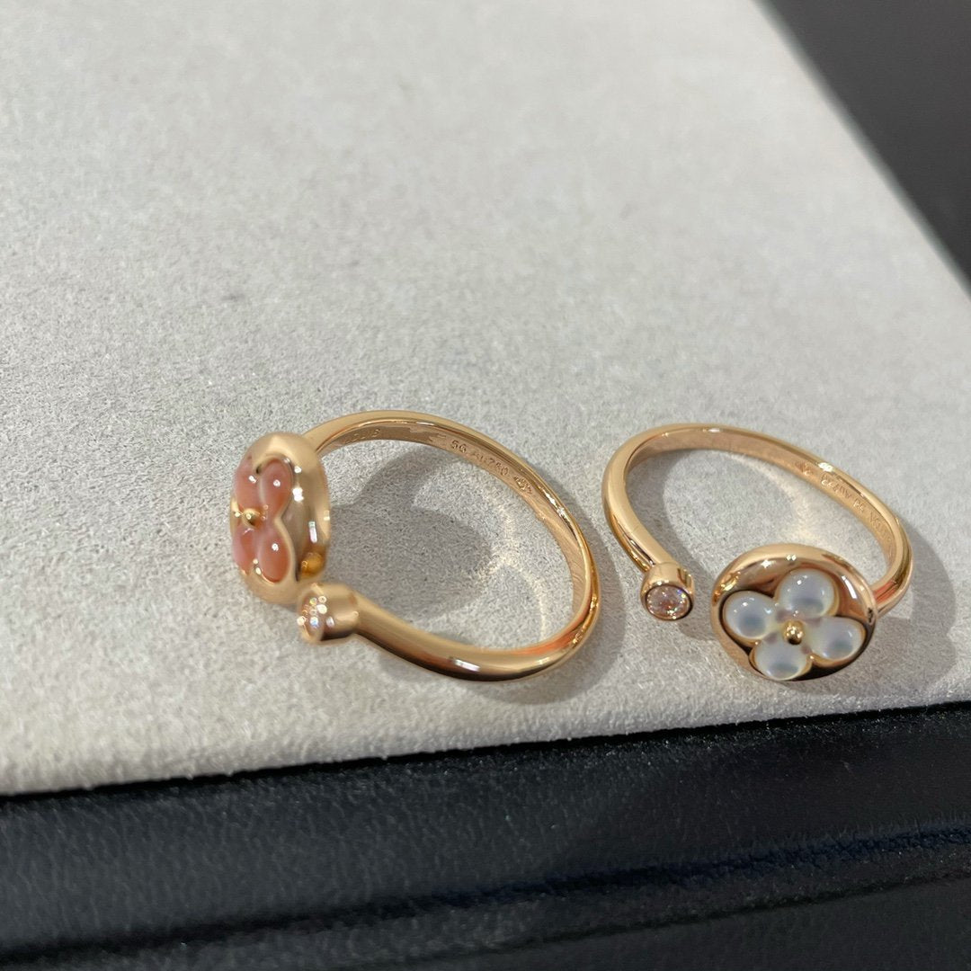 [Elowen jewels ]SUN 1 DIAMOND PINK MOP RING
