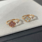 [Elowen jewels ]SUN 1 DIAMOND PINK MOP RING