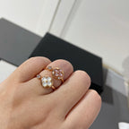 [Elowen jewels ]SUN 1 DIAMOND PINK MOP RING