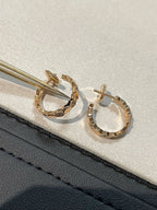 [Elowen jewels ]Hollow Design Four-Leaf Clover Flower Shape Earrings