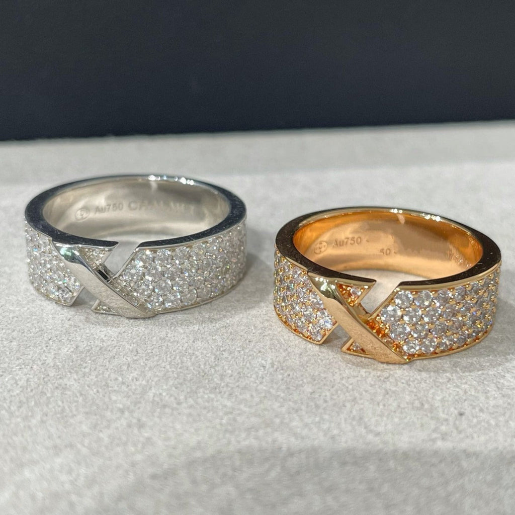 [Elowen jewels ]LIENS EVIDENCE  DIAMOND PAVED RING