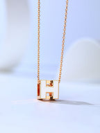 [Elowen jewels ]H CAGE PINK GOLD NECKLACE