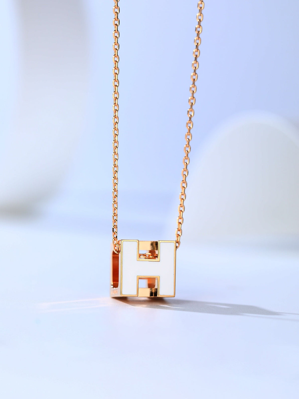 [Elowen jewels ]H CAGE PINK GOLD NECKLACE