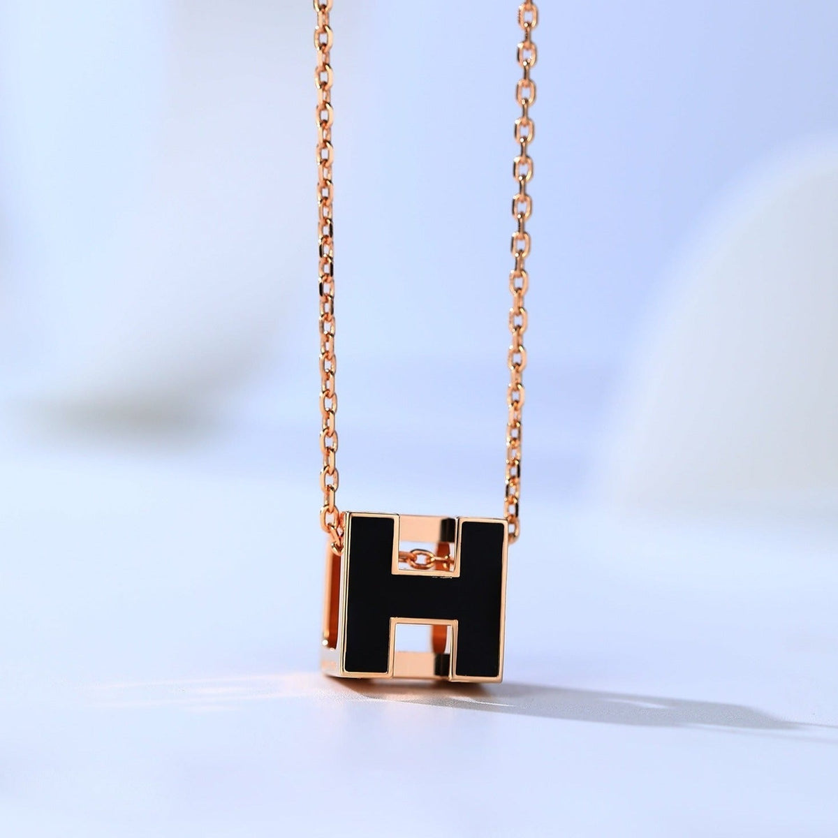 [Elowen jewels ]H CAGE PINK GOLD NECKLACE