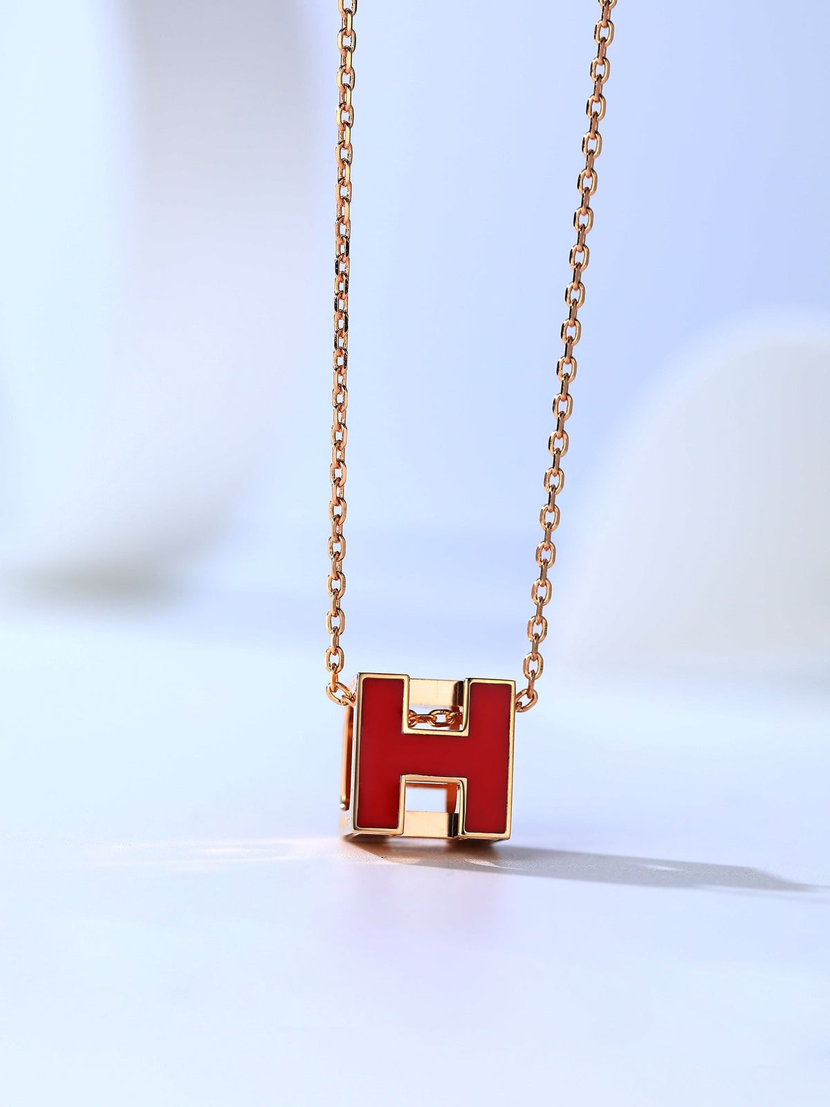 [Elowen jewels ]H CAGE PINK GOLD NECKLACE