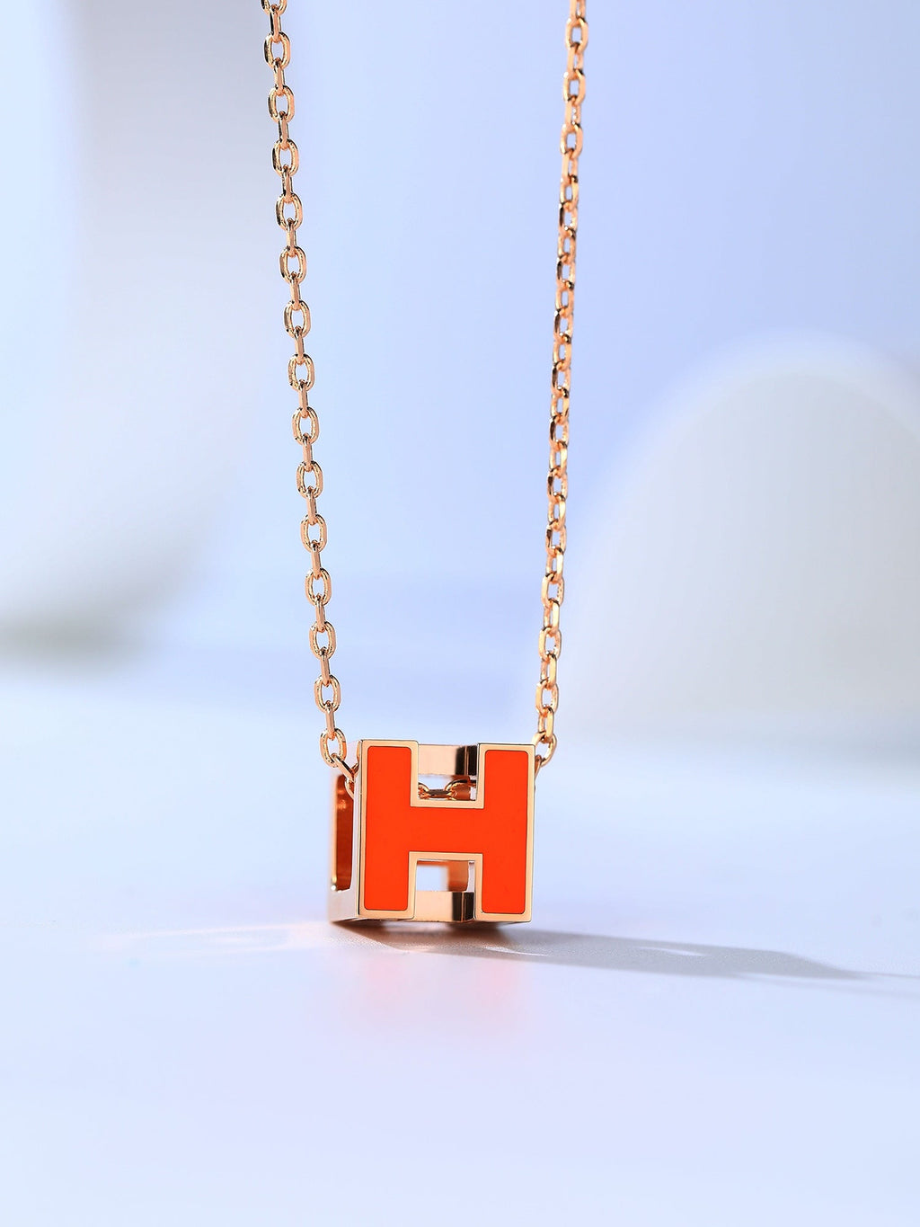 [Elowen jewels ]H CAGE PINK GOLD NECKLACE