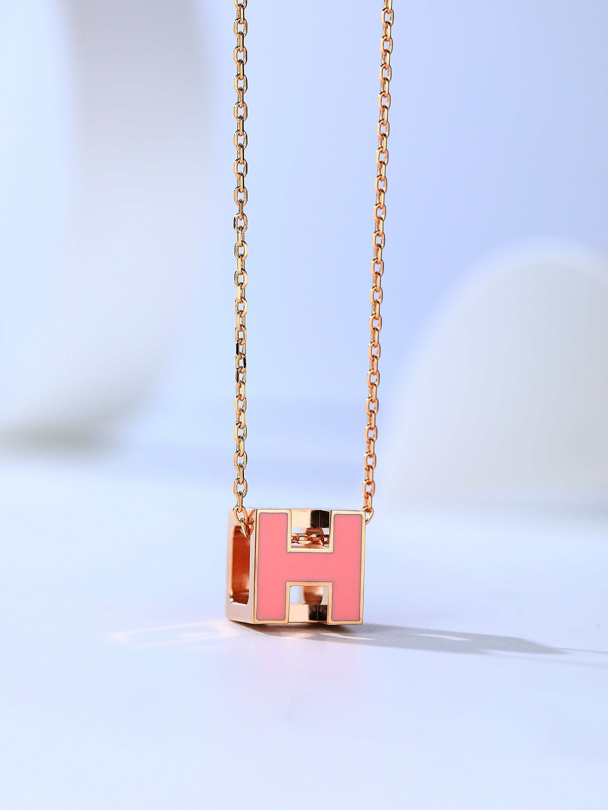 [Elowen jewels ]H CAGE PINK GOLD NECKLACE