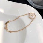 [Elowen jewels ]LUCKY SPRING ROSÉGOLD ARMBAND PERLMUTT